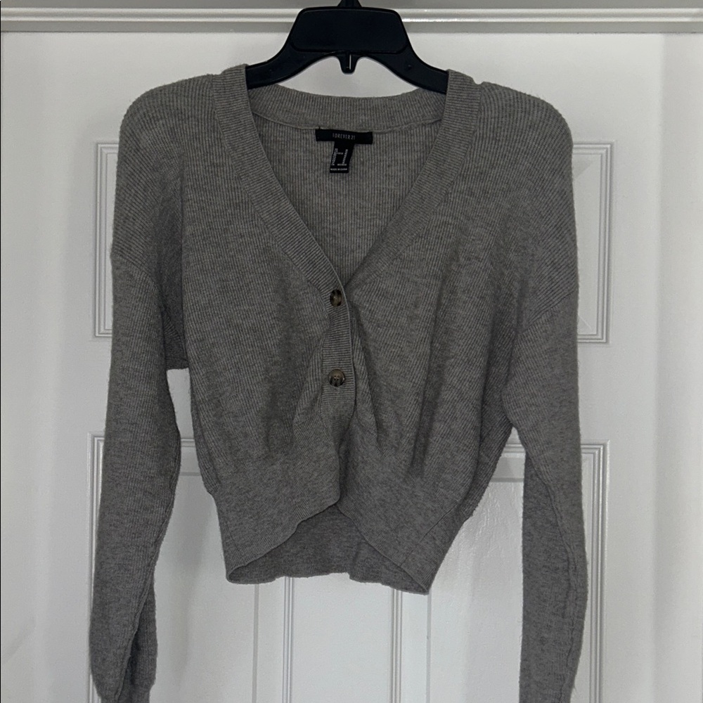 Forever 21 grey cardigan